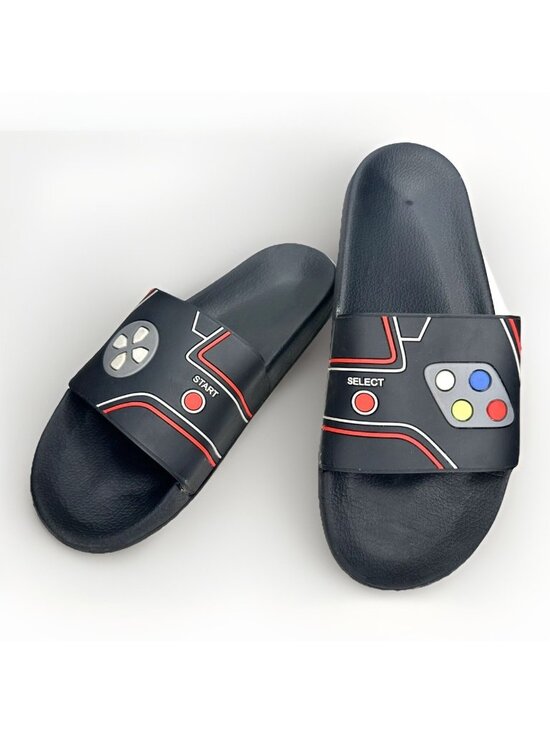 wonder nation Other - Wonder Nation Retro Video Game Controller Slide Sandals Kids 4-5 Gamer Slippers